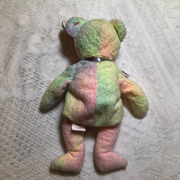 Ty Beanie Baby "Groovy" Pastel Tie Dye Vintage 1999 - Picture 3 of 6